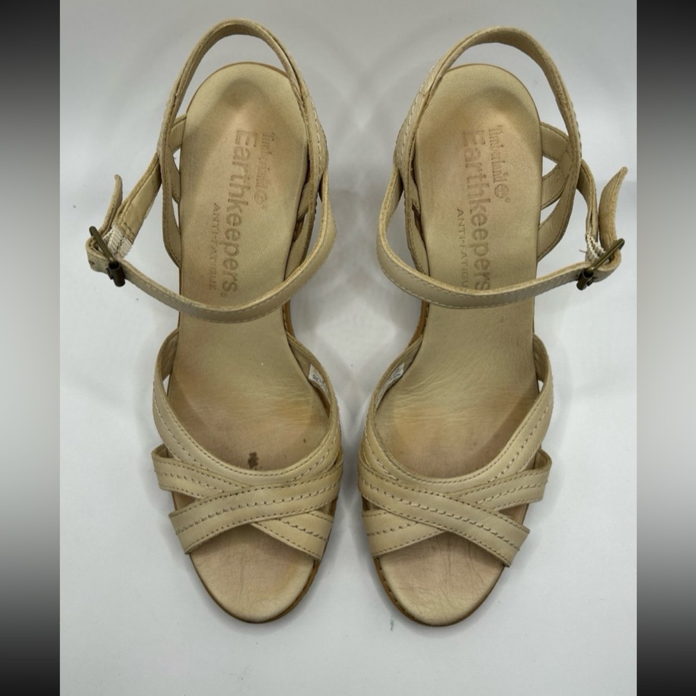 Timberland Women Earthkeeper Maeslin Wedge Sandals Size 8 View 4